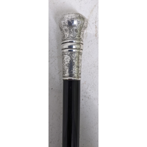 484 - An ebony conductor's baton with silver mounts and knop, Birmingham 1891 Location:CAB
If there is no ... 