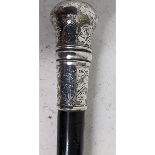 484 - An ebony conductor's baton with silver mounts and knop, Birmingham 1891 Location:CAB
If there is no ... 