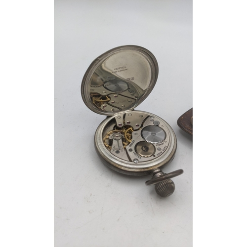 131 - An early 20th century silver open faced keyless Vertex pocket watch Location:CAB2
If there is no con... 