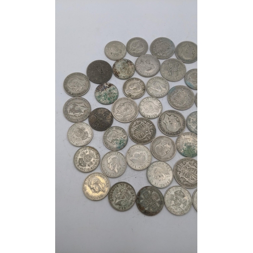 189 - A collection of 1920's/1946 British silver coinage to include Florins and others, total weight 507.4... 