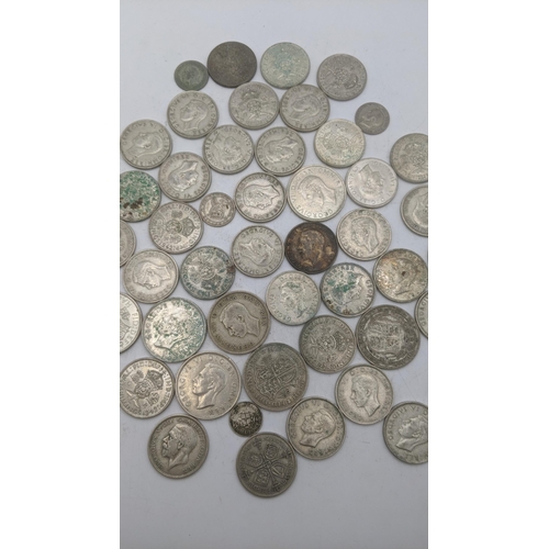 182 - A collection of 1920's/1946 British silver coinage to include florins and others, total weight 503.2... 