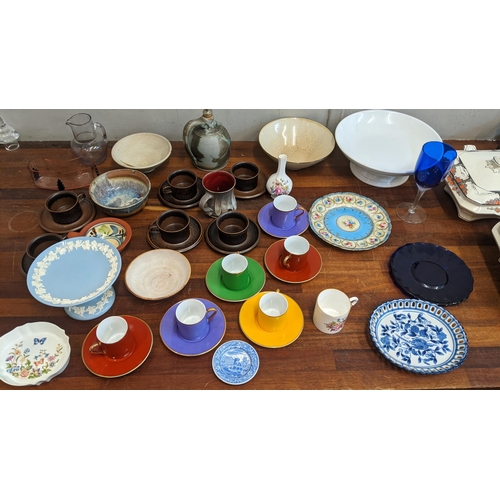 253 - A mixed lot to include a collection of weights and a vintage set of scales, a Crown orange tree part... 