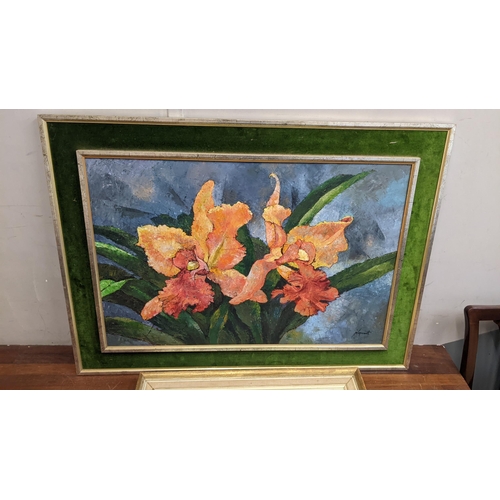 260 - Noparat - a study of flowers, oil on canvas, EH Bond - still life of flowers, oil on board
Location:... 