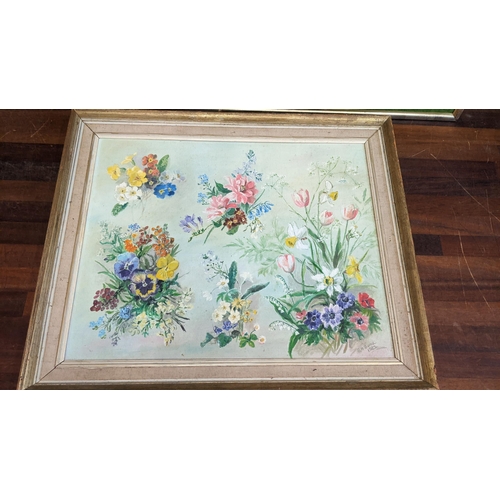 260 - Noparat - a study of flowers, oil on canvas, EH Bond - still life of flowers, oil on board
Location:... 