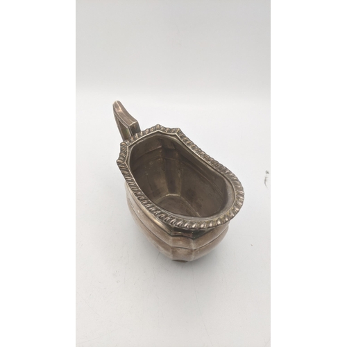 24 - A silver Mappin and Webb sauceboat hallmarked Sheffield 1898, 192.4g Location:
If there is no condit... 