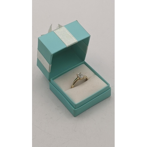 46 - A 14ct yellow gold and enamelled cut paste stone in a four claw setting, size Q, 2.3g
Location:
If t... 