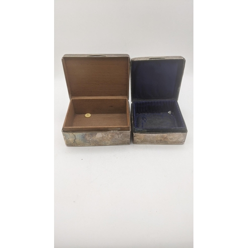 60 - Two silver cigarette boxes both having the same design to the lid both A/F
Location
if there is no c... 