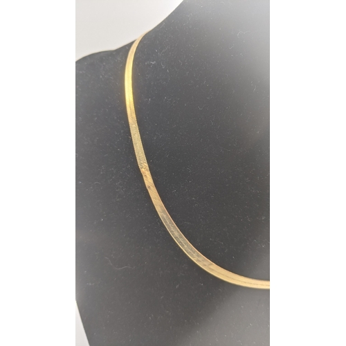 7 - A 9ct gold flat woven necklace, 40cm l, 3.7g
Location:
If there is no condition report shown, please... 