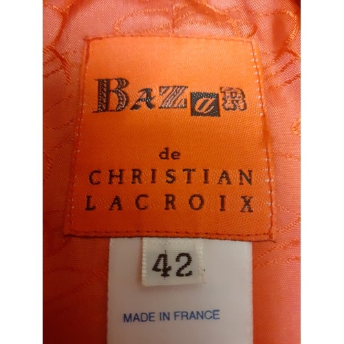 1 - Christian Lacroix and Armani- Three 'Bizarre' line ladies garments comprising a jacket with a newspa... 