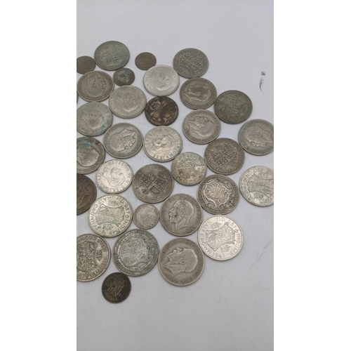 203 - A collection of 1920s/1946 silver British coinage, total weight 497.6g Location: A2B.
If there is no... 