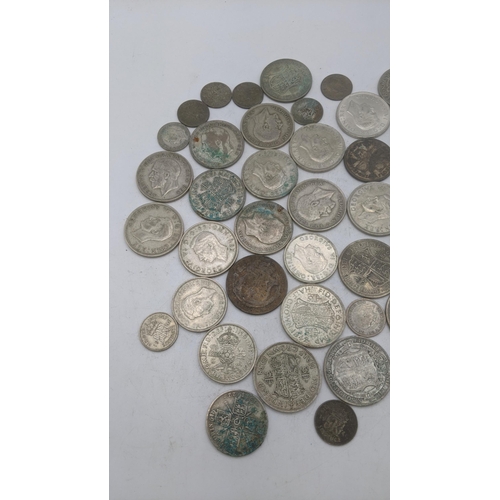 203 - A collection of 1920s/1946 silver British coinage, total weight 497.6g Location: A2B.
If there is no... 