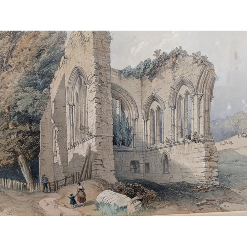 358 - Two pictures - possibly in ink and watercolour, one depicting Richardson Tower in Richmond and the o... 