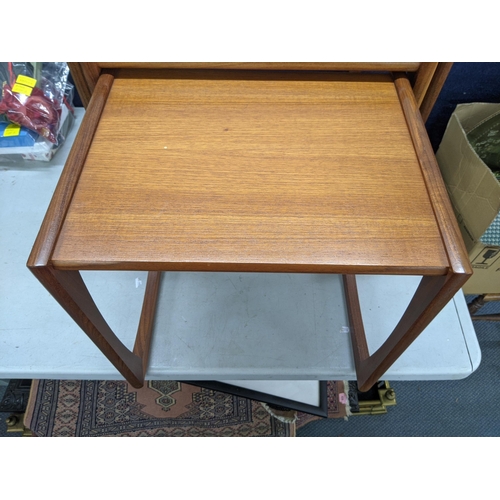 401 - A G-Plan nesting set of teak tables 53.5cm w x 42cm d x 49cm h Location: RWM
If there is no conditio... 