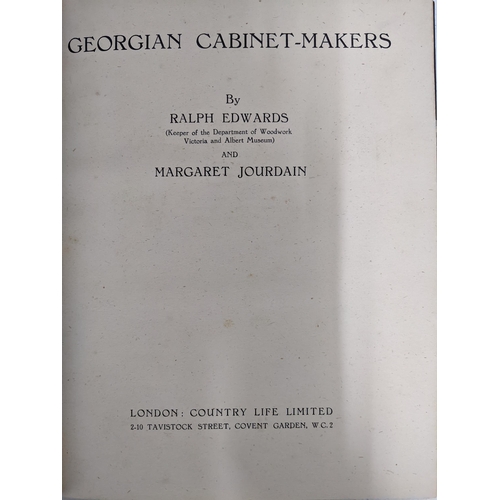 387 - Georgian cabinet - Makers by Ralph Edwards and Margaret Jourdain pub. London Country Life Ltd, 1st E... 