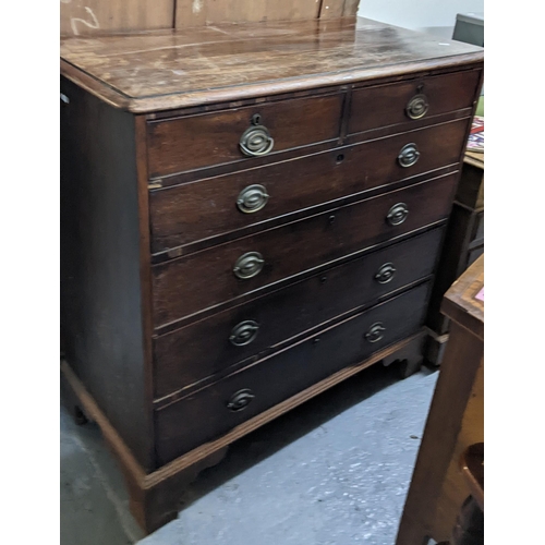 468 - A George III mahogany chest of two short and four long graduating drawers
Location:G If there is no ... 