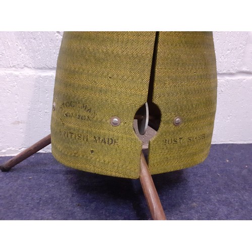 68 - A Stockman Childaw, British made, green fabric dress-makers dummy on adjustable metal stand A/F. Loc... 