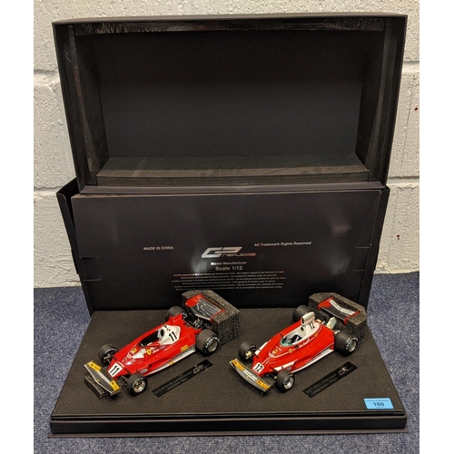 100 - Two model F1 cars by GP Replicas, boxed to include a Ferrari 312T 1975, N12 Niki Lauda - Limited Edi... 