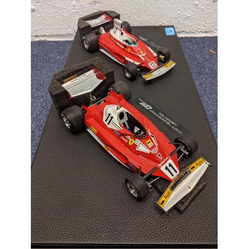 100 - Two model F1 cars by GP Replicas, boxed to include a Ferrari 312T 1975, N12 Niki Lauda - Limited Edi... 