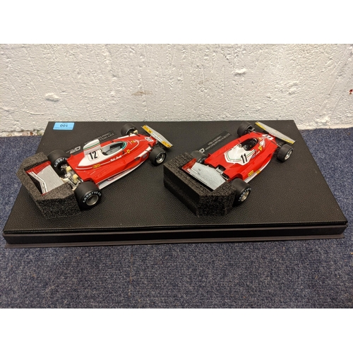 100 - Two model F1 cars by GP Replicas, boxed to include a Ferrari 312T 1975, N12 Niki Lauda - Limited Edi... 