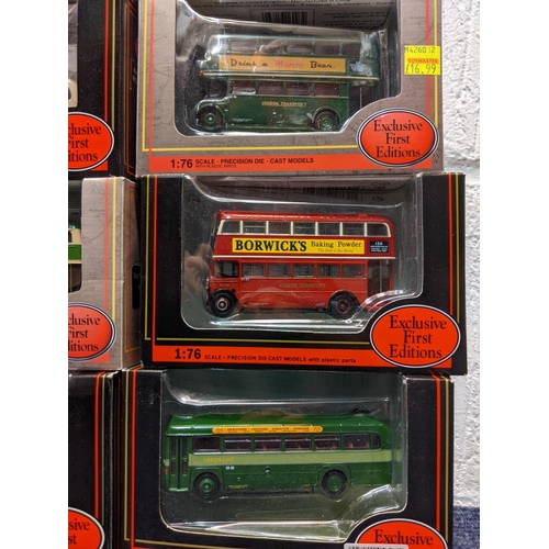 84 - Seven gift sets, all boxed to include a Maidstone & District set containing a Leyland PD 213 Highrid... 