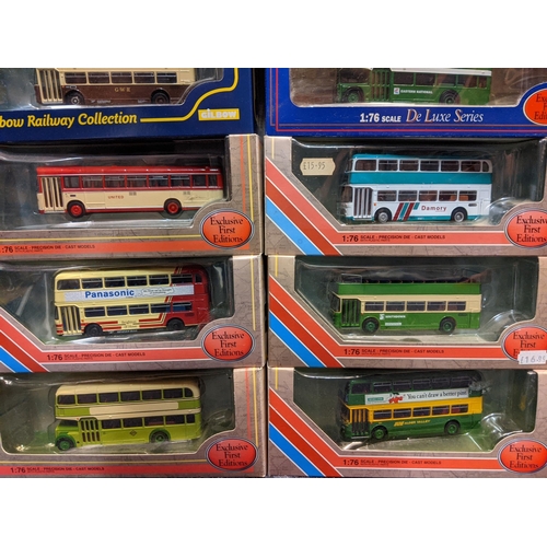 87 - Twenty-six boxed model buses, twenty five Exclusive First Editions and one from the Gilbow Railway C... 