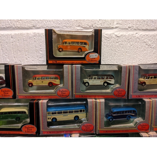 87 - Twenty-six boxed model buses, twenty five Exclusive First Editions and one from the Gilbow Railway C... 