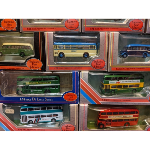 87 - Twenty-six boxed model buses, twenty five Exclusive First Editions and one from the Gilbow Railway C... 