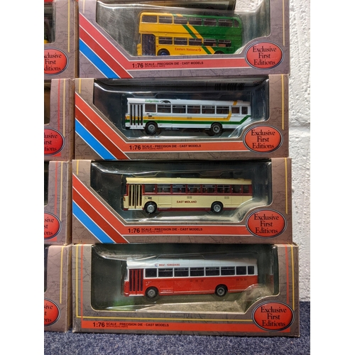 87 - Twenty-six boxed model buses, twenty five Exclusive First Editions and one from the Gilbow Railway C... 