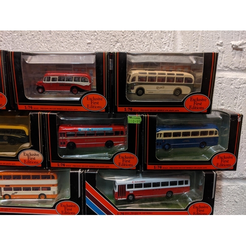 88 - Twenty-five boxed Exclusive First Edition model buses to include Bristol Lodekka PSV Circle Code 3 M... 