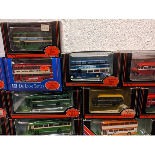 88 - Twenty-five boxed Exclusive First Edition model buses to include Bristol Lodekka PSV Circle Code 3 M... 