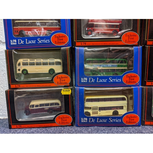 89 - Twenty-five boxed Exclusive First Edition model buses to include a Bristol, LS Bus Bristol DP Livery... 