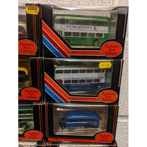 89 - Twenty-five boxed Exclusive First Edition model buses to include a Bristol, LS Bus Bristol DP Livery... 