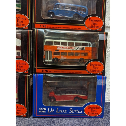 89 - Twenty-five boxed Exclusive First Edition model buses to include a Bristol, LS Bus Bristol DP Livery... 