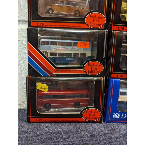 90 - Twenty five boxed Exclusive First Edition model buses to include a Bristol LS Bus Harts & Dorset 163... 