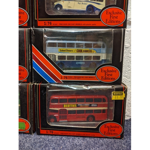 91 - Twenty-five Exclusive First Edition model busses to include a Bristol MW Coach Lincolnshire 16206, a... 