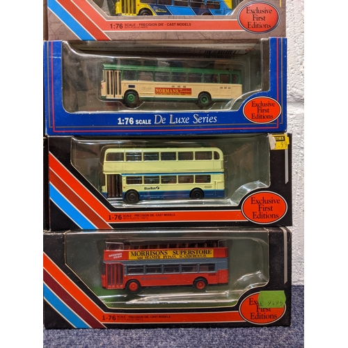 93 - Twenty-five boxed Exclusive First Edition model buses to include a Ford R114 Alexander Y Type Highla... 