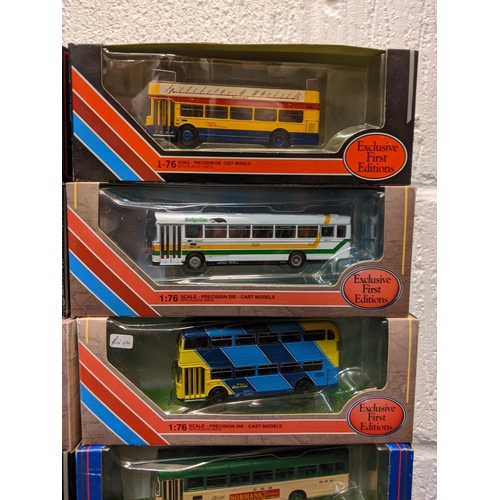 93 - Twenty-five boxed Exclusive First Edition model buses to include a Ford R114 Alexander Y Type Highla... 