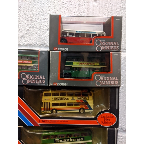 94 - Twenty-five boxed model busses, seventeen Exclusive First Edition models and eight models from The O... 