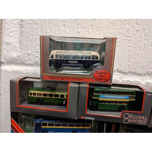 94 - Twenty-five boxed model busses, seventeen Exclusive First Edition models and eight models from The O... 