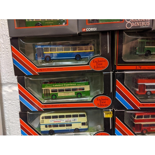 94 - Twenty-five boxed model busses, seventeen Exclusive First Edition models and eight models from The O... 