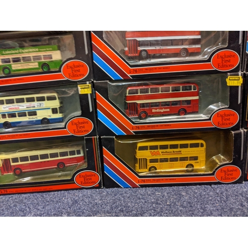 94 - Twenty-five boxed model busses, seventeen Exclusive First Edition models and eight models from The O... 