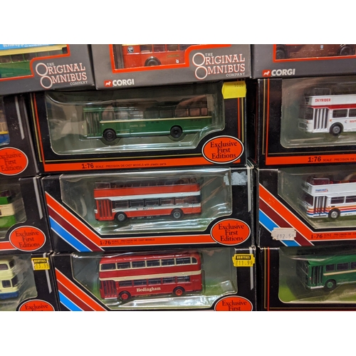 94 - Twenty-five boxed model busses, seventeen Exclusive First Edition models and eight models from The O... 