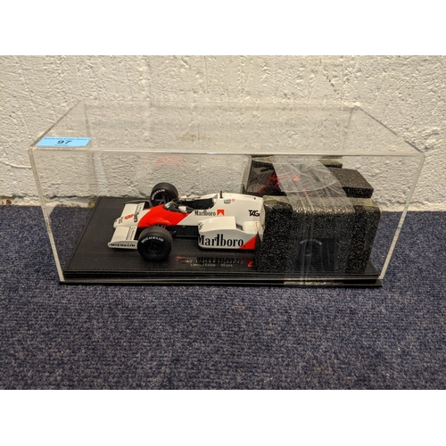 97 - A boxed model F1 McLaren MP412- 1984 NR.8 - N Lauda WC limited edition 500 pieces by GP Replicas
Loc... 