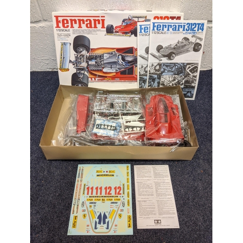 99 - ***THIS LOT HAS BEEN WITHDRAWN***Six Tamiya, boxed model racing car building kits, all Big Scale Ser... 