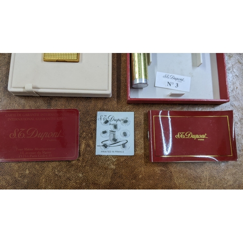 115 - A boxed gold plated DuPont lighter with embossed decoration engraved CH, 4cm x 5cm
Location: CAB
If ... 