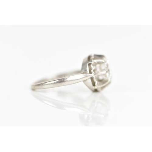 257 - A white gold diamond solitaire engagement ring, the brilliant cut diamond approx 1.4ct, approx clari... 