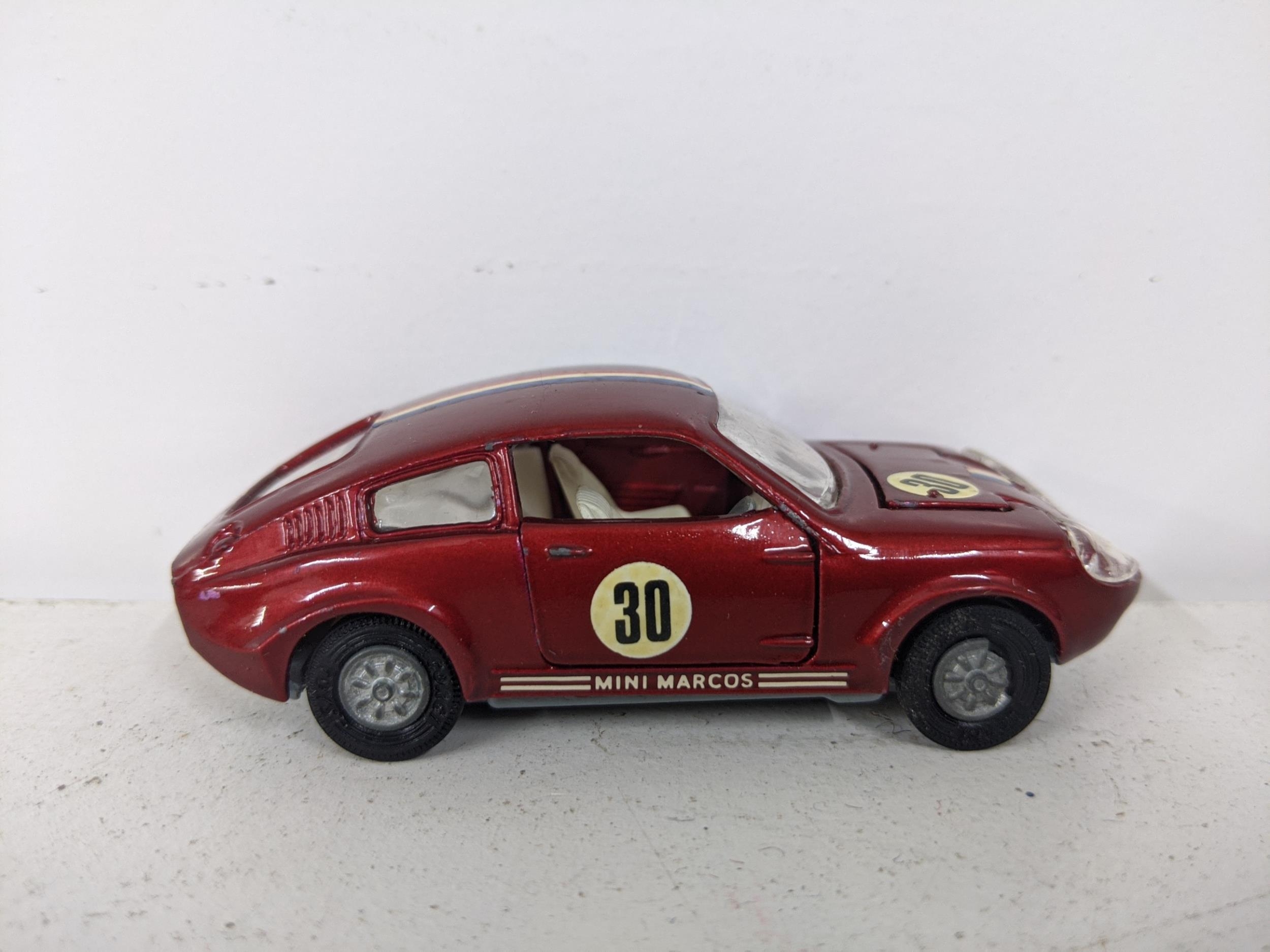 Corgi Toys 341 - Mini Marcos GT850 with Take-Off wheels and four
