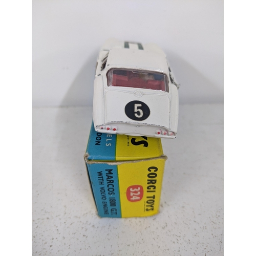 Two Corgi Toys - a Corgi 271 Ghia 5000 Mangusta with a De Tomaso