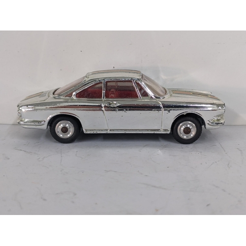 Corgi Toys 315 Simca 1000 Competition model with a plated finish