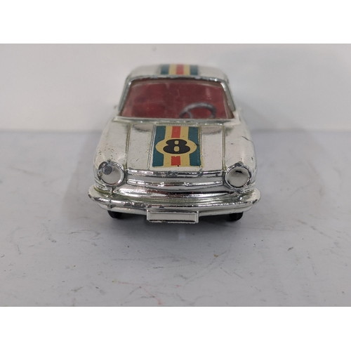 Corgi Toys 315 Simca 1000 Competition model with a plated finish